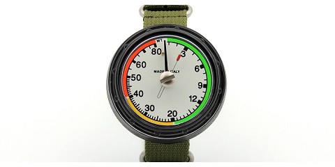 Depth gauge with NATO strap