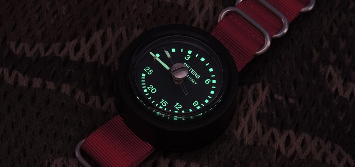 Mini Profondimètre militaire avec bracelet NATO